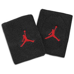 Jordan 3D Wristband   Mens   Basketball   Accessories   Black/Gym Red