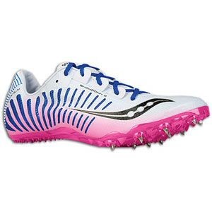 Saucony Showdown 2   Womens   Track & Field   Shoes   White/Pink/Blue