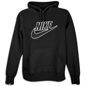 Nike Brushed PO Futura Hoodie   Mens   Casual   Clothing   Black