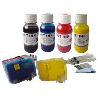 : ND Brand Pre Filled Pigment Ink Refillable Cartridges for Epson 124