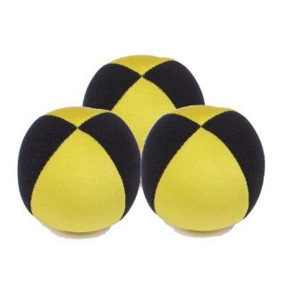 Set of 3   Zeekio Cirrus 125 gram Juggling Balls   Yellow