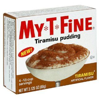 MY T FINE Pudding, Tiramisu, 3.125 Ounce Boxes (Pack of 24) 