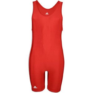 adidas aS102s Singlet   Mens   Wrestling   Clothing   Red/White