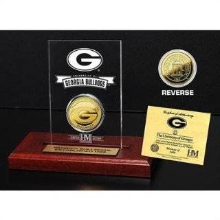 Georgia Bulldogs 24KT Gold Coin Etched Acrylic Sports