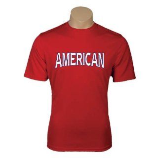 American Syntrel Performance Red Tee, Large, American Logo