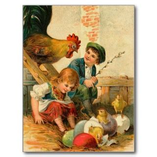 Vintage Easter Chick Postcard 