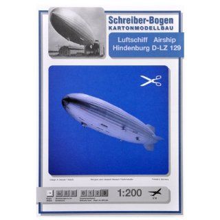  Schreiber Bogen Airship Hindenburg D LZ 129 Card Model: Toys & Games