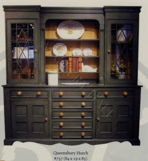 Mediterranean Country Hutch Cabinet Buffet Drawers