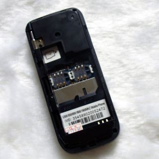 Black Unlocked Dual Sim Mobile Cell Phone TV Camera MP3 MP4 FM TV67