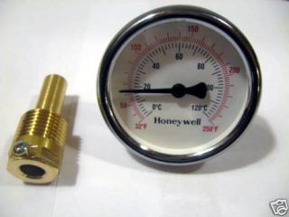 Hydronic Thermometer 32 248 Deg for Hot Water Boilers