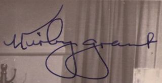 Auth Autographs Martha Hyer and Kirby Grant