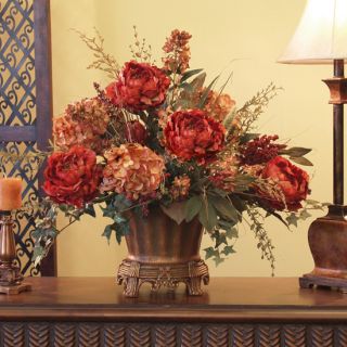 Rose Peony and Hydrangeas Silk Floral Design