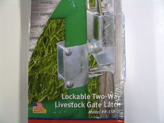 Sure Latch Lockable 2 Way Galv Livestock Gate Latch Co Line USA