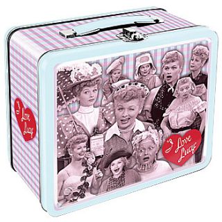 New I Love Lucy Lunch Box Classic Television Tin Tote with Metal Clasp