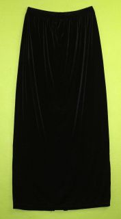 Studio Velour Sz Small Womens Long Black Skirt Stretch KD31