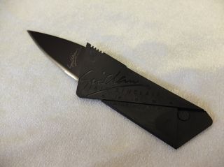 Iain Sinclair Cardsharp 2 Credit Card Folding Safety Knife Black