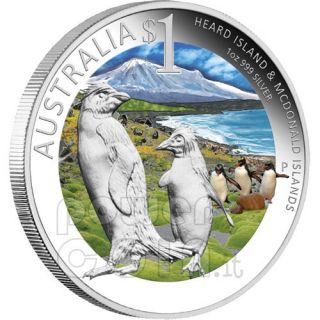 HEARD MCDONALD Islands Celebrate Australia Melbourne ANDA Coin 1 Oz
