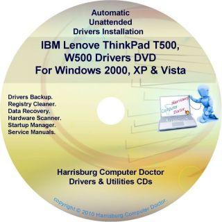 IBM Lenovo ThinkPad T500 W500 Drivers Disc CD DVD