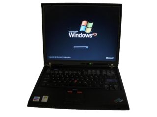 IBM ThinkPad T43 WiFi Laptop PM 1 60GHz 512MB 20GB Combo XPP Free