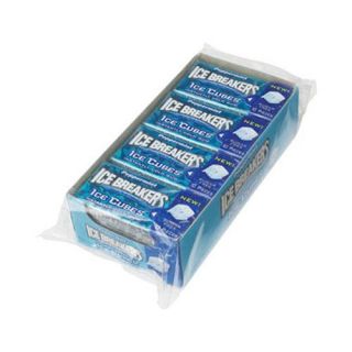 Ice Breakers Peppermint Ice Cube Sugar Free Gum 8 Packs 10 Cubes