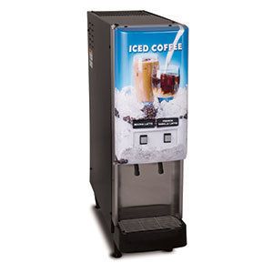 Bunn JDF 2S 2 Flavor Cold Beverage Iced Coffee Dispenser with Lit Door