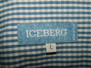 Iceberg Donald Duck Man Sleeveless Shirt Blouse Italy 812