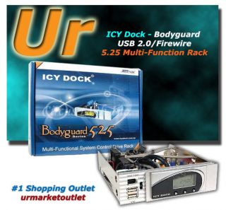 Icy Dock USB 2 0 Firewire 5 25 Multi Function HD Rack
