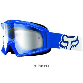 New Fox Racing Youth Main Blue Race Goggles w Clear Lense MX SX ATV