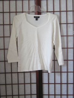 Ideology White Sunburst Design Sweater Size LG