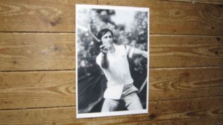 Ilie Nastase Wimbledon Tennis Legend Poster