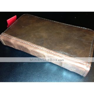 Book Design PU Leather Full Body Case for iPhone 5 (Assorted Colors