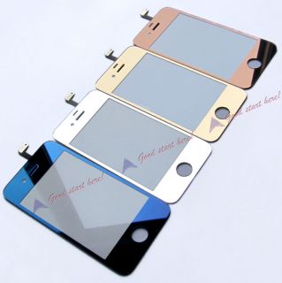  New Front Glass Touch Screen Digitizer for iPhone 4 4G 4 Chrome Colors
