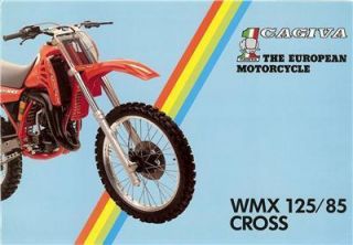 1985 Cagiva WMX 125 MX Cross Original Sales Brochure