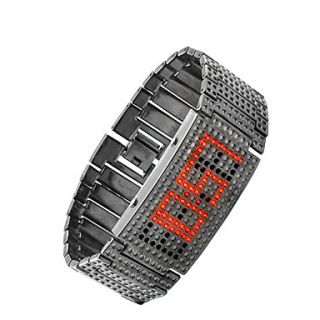 USD $ 29.99   Alloy Band Army Style LED Wrist Watch For Men,