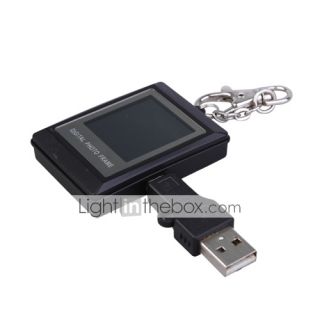 USD $ 11.79   1.5Mini Digital Photo Frame Keychain  Black,