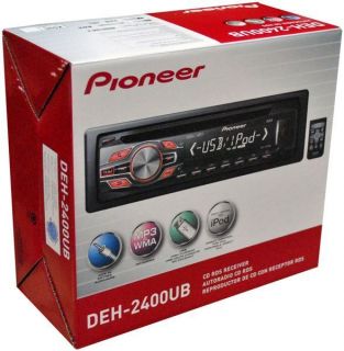  PIONEER 2012 DEH 2400UB CAR STEREO IN DASH CD PLAYER W RADIO RECEIVER