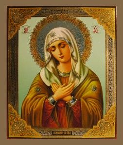 Madonna Virgin of Extreme Humility XLG Large Russian Wooden Wood Icon