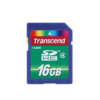 USD $ 20.13   16GB Transcend SDHC Memory Card (Class 4),