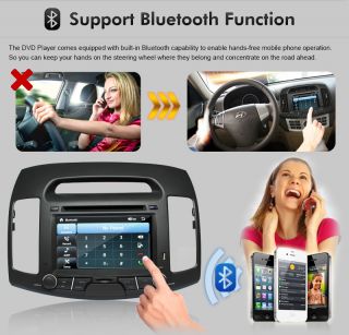 inches 2 DIN Hyundai Elantra Car GPS Navigation Bluetooth MP3 iPod