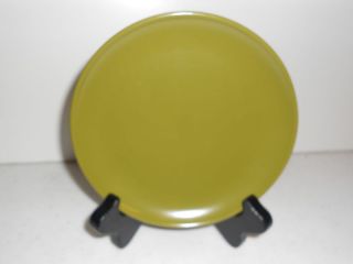 Olive Green Hard Plastic Melamine Bread Butter Plate 6
