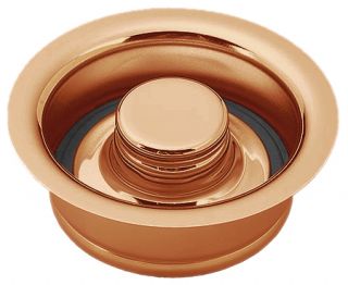 Polished Copper Garbage Disposal Stopper in Sink Erator