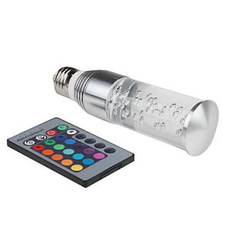 EUR € 19.95   e27 3w luce RGB con telecomando cristallo acrilico