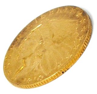 1910 $2 50 Dollar Indian Head Quarter Eagle Coin