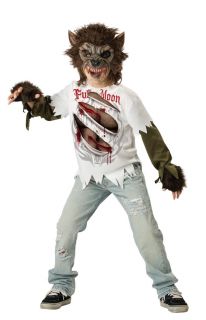 Werewolf Boy Designer Costume Child Extra Large 12 New