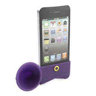 USD $ 6.29   Loudspeaker Horn Stand Holder for iphone 4(purple),