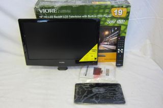  19 inch 720P LED LCD Television with Built in DVD Player Black