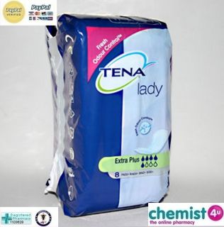 Tena Lady Extra Plus Incontinence 6 Packs of 8 Pads