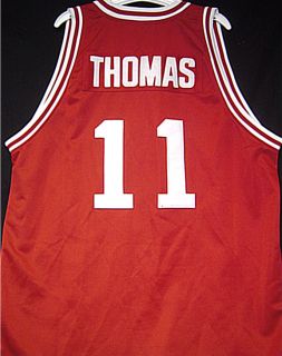 Throwback Isiah Thomas Indiana Hoosiers #11 sleeveless jersey