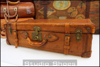   American Heritage Indiana Jones Leather Suitcase Luggage Travel Bag