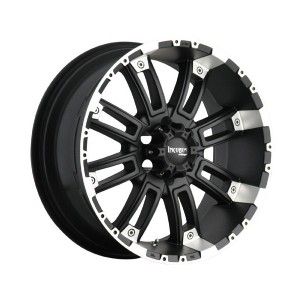 20 inch 20x9 Incubus Crusher Black Wheels Rims 5x150